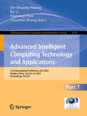 cover image of Advanced Intelligent Computing Technology and Applications